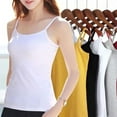 thumbnail image 3 of Yokua Women Summer Basic Solid Color Sleeveless Camisole Spaghetti Strap Scoop Neck for Tank Top Slim Fitted Bottoming Sling Vest Plain Undershirt, 3 of 20