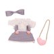 thumbnail image 2 of Ropa para muñeca de peluche, falda con tirantes, accesorios para fotos de muñeca de peluche de 20 cm Rosquilla, 2 of 8
