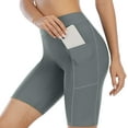 thumbnail image 5 of Women Swim Shorts with Pockets High Waisted Swimsuit Shorts Board Shorts, 5 of 7