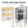 thumbnail image 4 of Godance Over the Door Organizer 5 Tiers, Extra Large Behind Door Storage of 10 Compartments, 80 lbs Over the Door Storage, Hanging Door Organizer for Closet, Pantry, Bedroom, Bathroom (Beige), 4 of 9