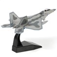 thumbnail image 1 of NUOTIE 1/100 F-22 Raptor Jet Fighter Model Stealth Combat Airplane Air Force Aircraft Alloy Metal Diecast Wing F22 Diecast Plane Model with Display Stand Collection Gift for Adult (AF91001), 1 of 6