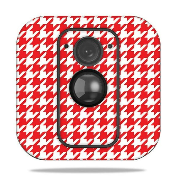 MightySkins BLXT-Red Houndstooth Skin for Blink XT Outdoor Camera - Red Houndstooth