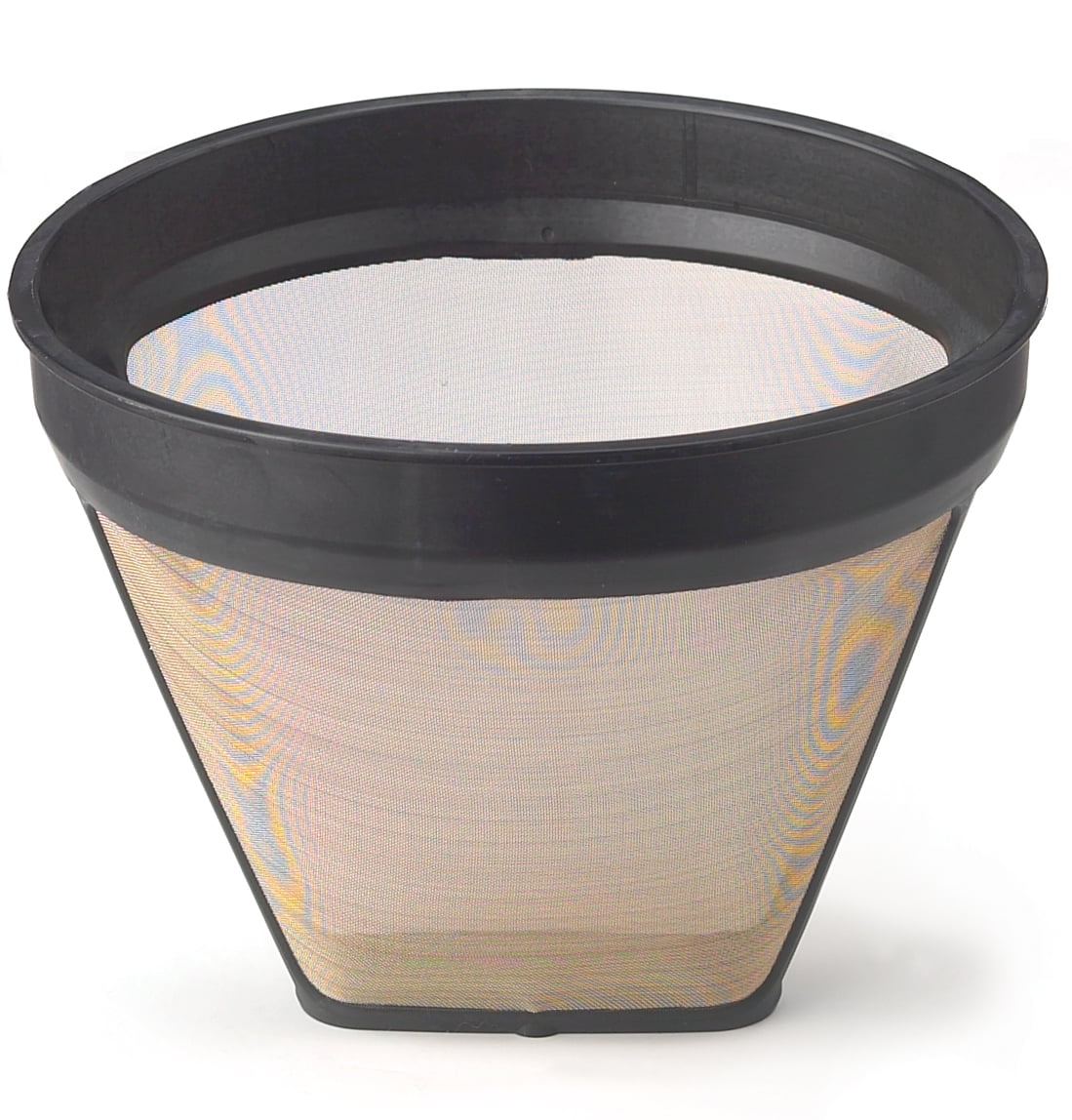 HIC Gold Tone Reusable Coffee Filter, Number 2Size Filter, Brews 2 to