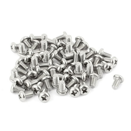 

Uxcell M5 x 8mm 304 Stainless Steel Crosshead Pan Head Screws Bolt (60-pack)