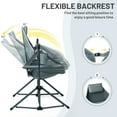thumbnail image 5 of TIMBER RIDGE Hammock Camping Chair, Swing Chair with Adjustable Backrest, Portable Folding Chair, Camping and Travel,300 LBS Weight Capacity, Grey, 5 of 8