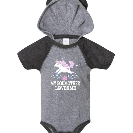 

Inktastic My Godmother Loves Me Unicorn Gift Baby Girl Bodysuit
