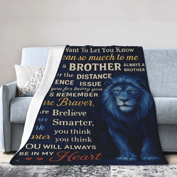 Gifts for Brother - Big Brother Gift Blanket - Birthday Gifts for Brother - Gift for Brother from Sister Brother- Funny Brother Presents - Cool Little Brothers Graduation Gi 50x40