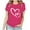 Hot Pink(Style 67), variant on Trendy Blouses Women'S Casual Short-Sleeve Valentine'S Day Print T-Shirt Round Neck Summer Tops