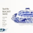 thumbnail image 4 of Spode Blue Italian Covered Vegetable Dish, 12 Inch Serving Dish and Dinner Table Centerpiece, Made of Fine Porcelain, Microwave and Dishwasher Safe, 4 of 7