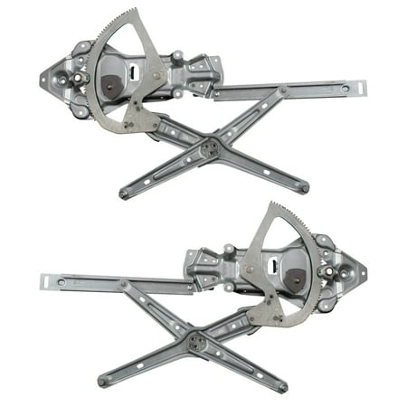 070 Series - Brock Pair Front Power Window Regulators for 89-95 BMW 5 Series 91-93 BMW M5 Left & Right Set Replacements fit 51 32 1 944 069 51 32 1 944 070 51321944069 51321944070