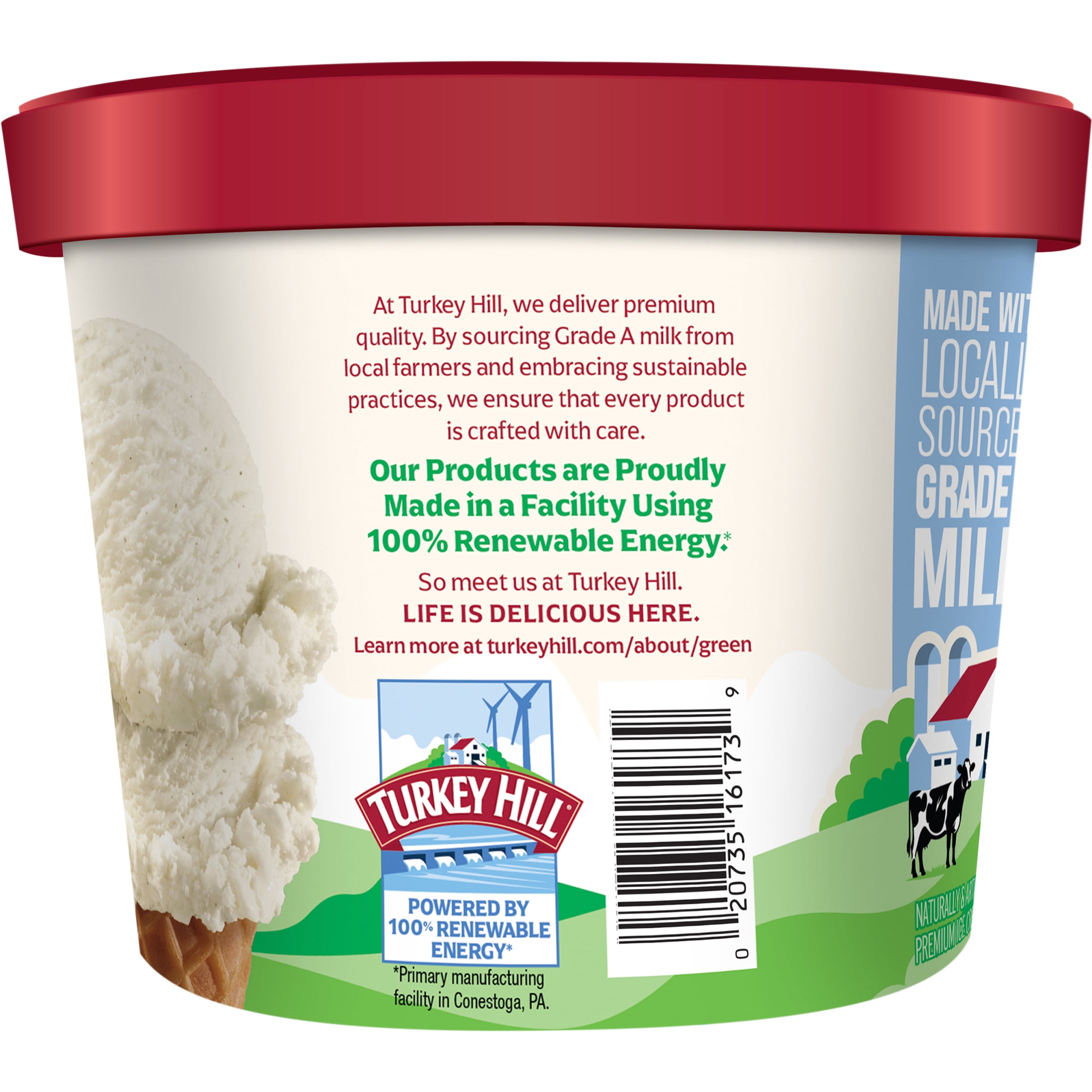 Turkey Hill Vanilla Bean Premium Ice Cream, 46 fl oz