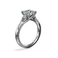 thumbnail image 3 of 0.70 Carat Brilliant Princess Cut Natural Diamond Three Stone Beautiful Ring for Engagement Solid 14K White Gold Size 9, 3 of 8