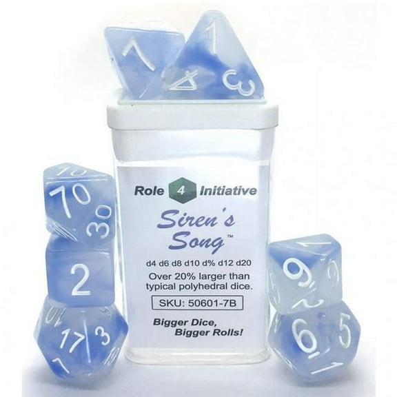 Role 4 Initiative R4I50601-7B Sirens Song Dice - Set of 7