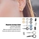thumbnail image 4 of Pendientes magnéticos que No se caen y No se deforman juego de pendientes magnéticos de circonita de Acero inoxidable ligeros para uso diario ANGGREK Otros, 4 of 8