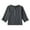 Dark Gray, variant on Ruyang Girls Long Sleeve Henley Shirt Teen Button Down Cotton Linen Blouse Plain V Neck Shirts Loose Casual School Tops