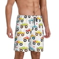 thumbnail image 2 of Gaeub Cartoon Monster Trucks Printed Men's Short Pajama Pants, Lightweight Lounge & Sleep Bottoms Keep You Cool - Large, 2 of 9