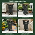 thumbnail image 3 of Black Bear Side Table Pedestal End Table Stool,MGO Bear Statue Hand Painted Sculpture Decor, 3 of 12
