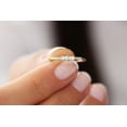 thumbnail image 5 of Adorable Baguette and Round Diamond Moissanite Engagement Ring, 5 of 8