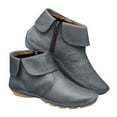 thumbnail image 4 of Women's Casual Flat Retro Zipper Boots Side Zipper Round Toe Shoe Boots, 4 of 4