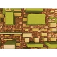 thumbnail image 1 of Ahgly Company Machine Washable Indoor Rectangle Transitional Yellow Area Rugs, 7' x 9', 1 of 7