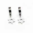 thumbnail image 3 of Par de Pendientes Hexagonales de material acero Inoxidable con Aro Colgante WeddingJewelry 4mm, 3 of 4