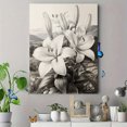 thumbnail image 4 of Qisvanset Framed Canvas Wall Art, 12x16 Inch Lily Sermon Beatitudes Bible Sketch Wall Art, 4 of 5
