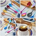 thumbnail image 3 of Miangastore 4pcs Stainless Dessert Spoons For Mixing Stirring For Ice Coffee And Pastries Easy To Clean Dishwasher Safe, 3 of 8