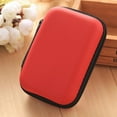 thumbnail image 1 of BUYISI Usb Storage Bag Holder Portable Data Cable Headset Organizer Accessory Red, 1 of 7