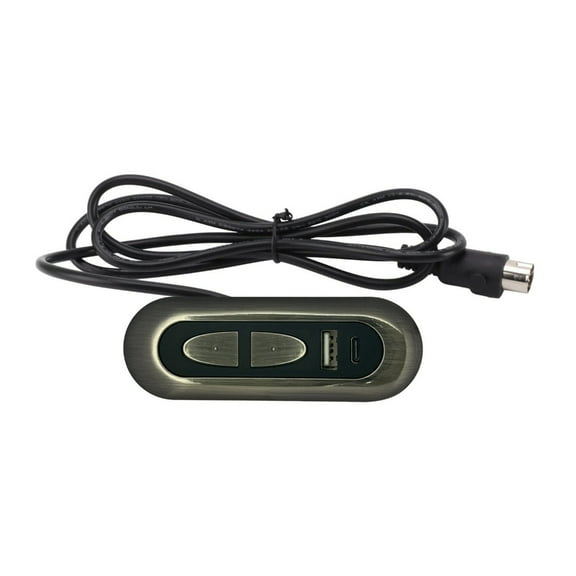 Electric Sofa Recliner Switches 2 Button 5 Pin Hand Control Lift Switches with USB Charging Port Sofa Replacement Button