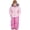 Petal Pink Hearts, variant on Girls' Ski Jacket and Snowbib Snowsuit Set