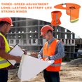 thumbnail image 4 of Sun Protection Safety Helmet Cover Wide Brim UV Protection Hat Breathable Mesh Neck Shield Reflective Strip Outdoor Work Cap Lightweight Foldable Washable Protective Gear For Construction Use, 4 of 5