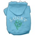 thumbnail image 1 of Sweat à Capuche Contour Trèfle à Quatre Feuilles Bleu Bébé TP (8), 1 of 1