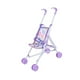 thumbnail image 5 of Carrito de juguete en miniatura, regalo realista de 10 pulgadas, cochecito de empuje, porta muñecas, cochecito de bebé, carrito de juguete para niñas violeta, 5 of 8