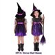 thumbnail image 1 of Baby Girls Halloween Purple Witch Costume Children Cosplay Red Hood Dress Princess Party Cosplay Dress Cape with Pumpkin Bag, 1 of 4