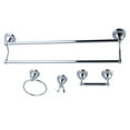 thumbnail image 2 of Kingston Brass BAK3963478SN Restoration 4-Piece Bathroom Hardware, Brushed Nickel, 2 of 7