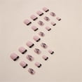 thumbnail image 3 of Fofosbeauty 24pcs Press on False Nails Tips, Square Fake Acrylic Nails, Shadow Petals, 3 of 9
