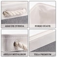 thumbnail image 4 of 3 Piezas Cestas de Almacenamiento de Tela para Organizar, Caja Canastas Decorativas con Asas, Canastas Plegables para Ba&ntilde;o de Tela para Organizar Estantes, Ba&ntilde;o, Juguetes, Cl&amp, 4 of 6