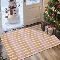 2x3 Entryway Rug Bathroom Rugs for Front Door Bedroom Kitchen, Washable Vintage Print Carpet, Floor Mat with Non Slip Backing