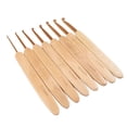 thumbnail image 2 of 8pcs/Set Bamboo Handle Crochet Hook Metal Head Sweaters Crochet Needle 2.5mm-6mm Size, 2 of 9