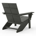 thumbnail image 2 of WestinTrends Riviera Outdoor HDPE Modern Adirondack Chair with Cup Holder (Set of 4), Gray, 2 of 14