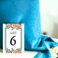 thumbnail image 2 of Flower Table Cards Number 1-50 Double Sided For Wedding Reception Event Party Baby Shower Birthday 4x6, 2 of 3