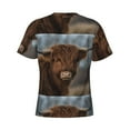 thumbnail image 6 of Vsdgher Yak Print Men's Dry Fit Mesh Athletic Shirts Moisture Wicking Tennis T-Shirt Tops, 6 of 9