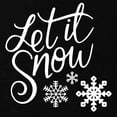 thumbnail image 2 of CafePress - Let It Snow Maternity T Shirt - Maternity Dark T-Shirt, 2 of 3