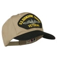 thumbnail image 5 of US Submarine Service Veteran Military Patched Two Tone High Cap - Black Khaki OSFM, 5 of 5