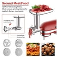 thumbnail image 3 of GVODE Meat Grinder Slicer Shredder Attachment for KitchenAid Stand Mixer Metal Attachments, 3 of 8