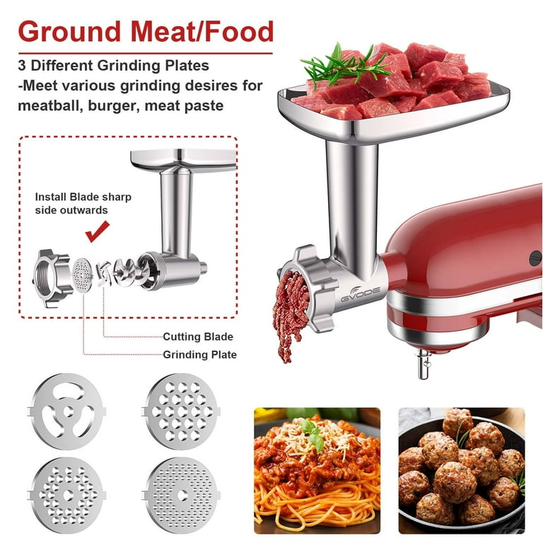 Cofun KitchenAid Mixer Accessories: Meat Grinder & Slicer Shredder