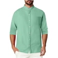thumbnail image 2 of JXMVOJ Men's Linen Blend Short Sleeve Shirt Casual Summer Beach Vacation Work Outerwear, 2 of 6