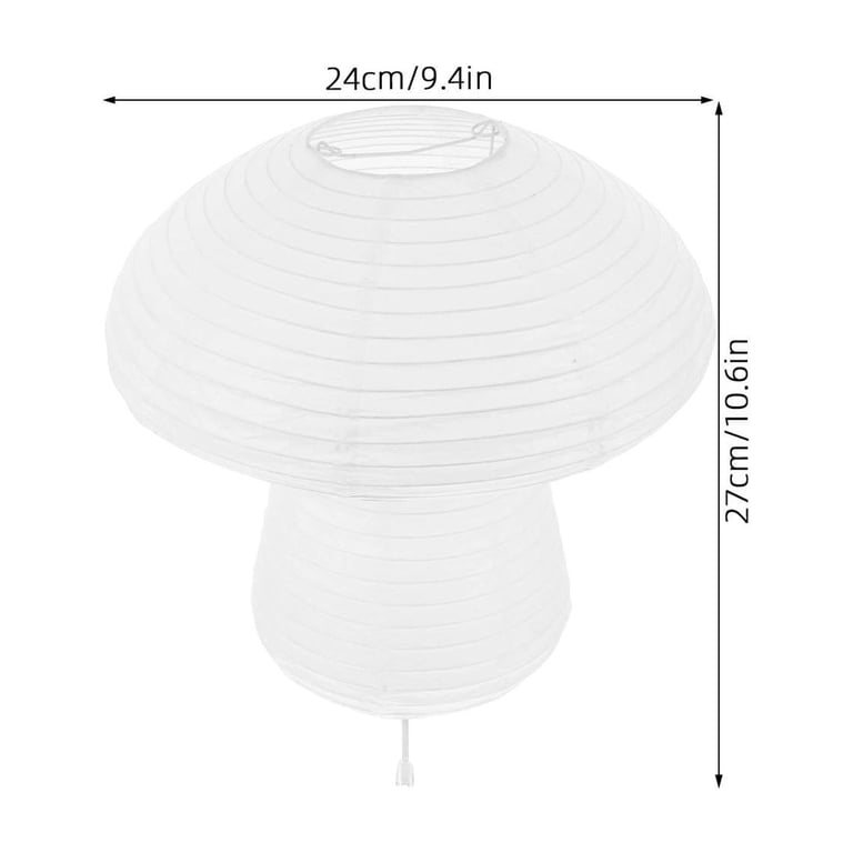 Paper Report On Table Milisten Foldable Cute Mushroom Paper Table Lamp with Warm Light, White ...