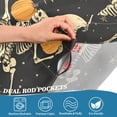 thumbnail image 4 of Yayeee Kitchen Valance Rod Pocket 54" x 18" Living Room Window Curtain, Halloween Dancing, 4 of 6