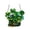 #1-B, variant on Clover Pendant Window Decor, 2d Acrylic Disc, St. Patrick's Day Porch Chain, Outdoor Indoor Hanging Ornament, Faux Four-leaf Decoration, Topliu